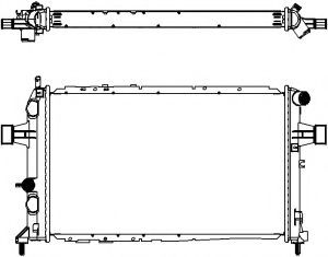 Радиатор, охлаждение двигателя SAKURA  Automotive 3352-1002