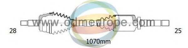 Приводной вал ODM-MULTIPARTS 18-162230