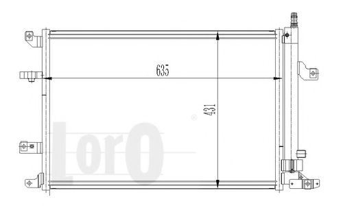 Конденсатор, кондиционер LORO 052-016-0007