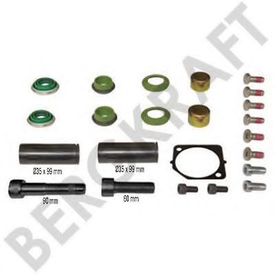 Ремкомплект, тормозной суппорт AUGER 53872