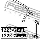 Тяга / стойка, стабилизатор FEBEST 1223GEFL