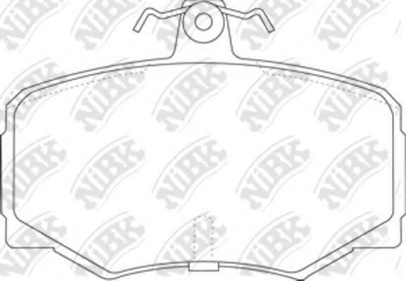 Комплект тормозных колодок, дисковый тормоз NiBK PN0257