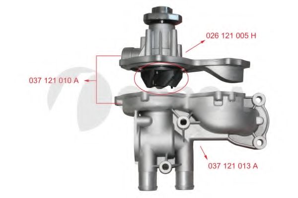 Водяной насос OSSCA 00994