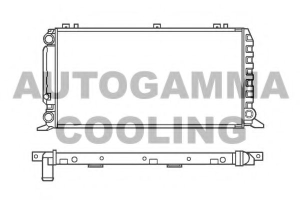 Радиатор, охлаждение двигателя AUTOGAMMA 100047