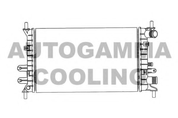 Радиатор, охлаждение двигателя AUTOGAMMA 100345