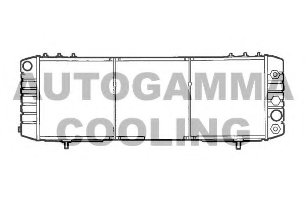Радиатор, охлаждение двигателя AUTOGAMMA 101210