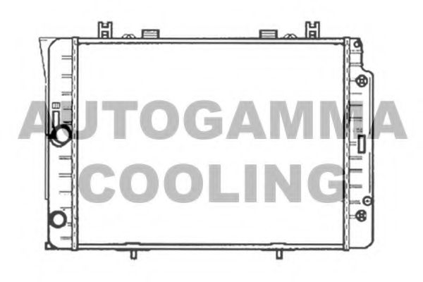 Радиатор, охлаждение двигателя AUTOGAMMA 102161