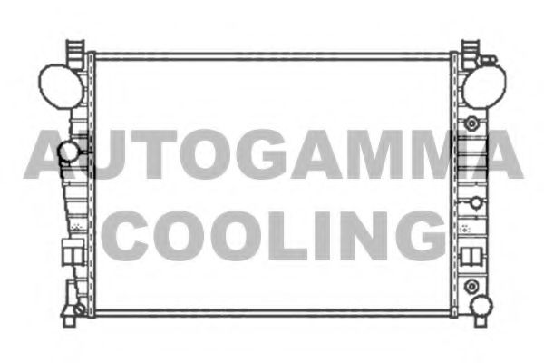 Радиатор, охлаждение двигателя AUTOGAMMA 102167