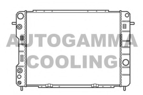 Радиатор, охлаждение двигателя AUTOGAMMA 102258