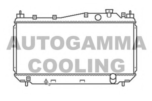 Радиатор, охлаждение двигателя AUTOGAMMA 103434