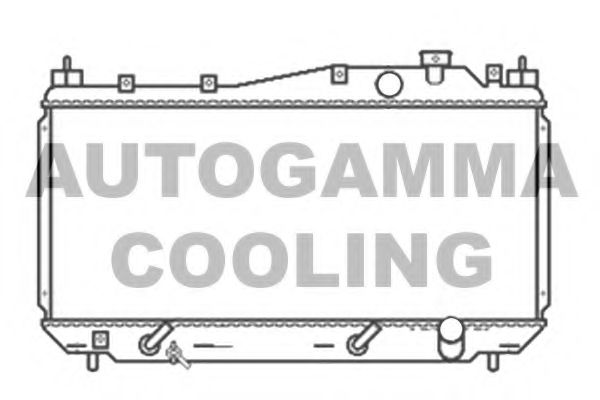 Радиатор, охлаждение двигателя AUTOGAMMA 103435