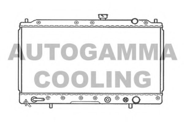 Радиатор, охлаждение двигателя AUTOGAMMA 103959