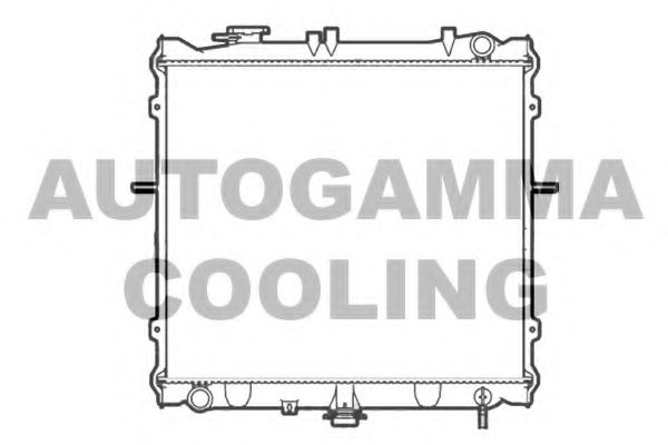 Радиатор, охлаждение двигателя AUTOGAMMA 104119