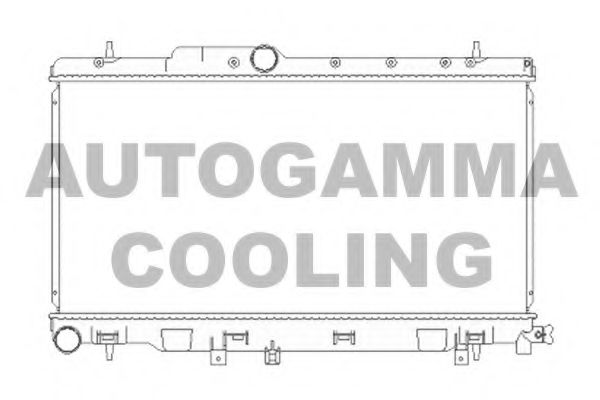 Радиатор, охлаждение двигателя AUTOGAMMA 104187