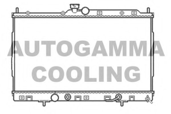 Радиатор, охлаждение двигателя AUTOGAMMA 105052
