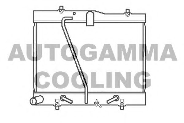 Радиатор, охлаждение двигателя AUTOGAMMA 107060