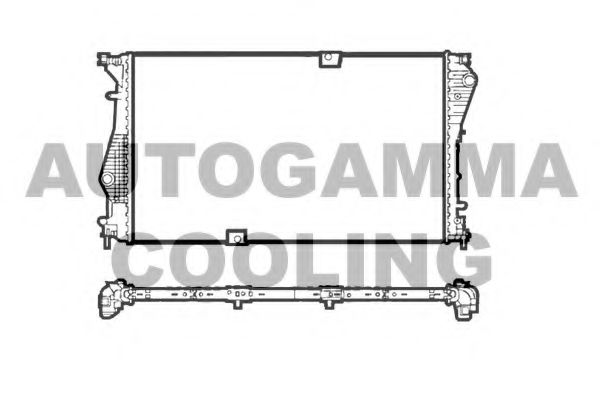Радиатор, охлаждение двигателя AUTOGAMMA 107449