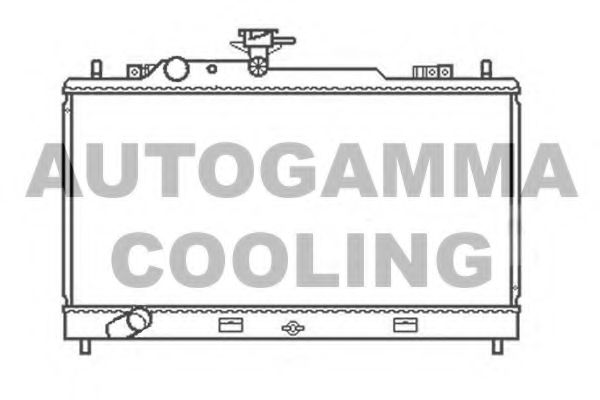 Радиатор, охлаждение двигателя AUTOGAMMA 107426