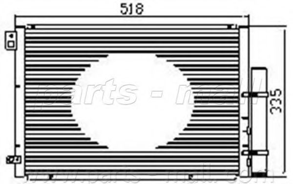 Конденсатор, кондиционер PARTS-MALL PXNCF-020
