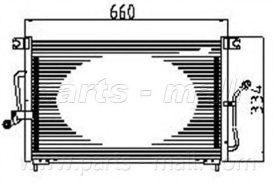 Конденсатор, кондиционер PARTS-MALL PXNCG-005