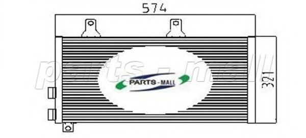 Конденсатор, кондиционер PARTS-MALL PXNCX-001X