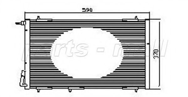 Конденсатор, кондиционер PARTS-MALL PXNCX-049L