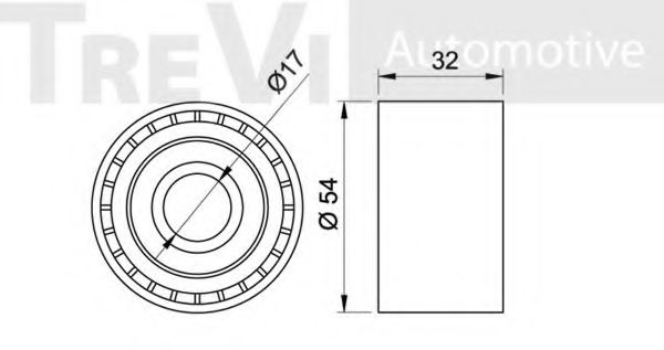 Паразитный / Ведущий ролик, зубчатый ремень BERTOLOTTI 57393