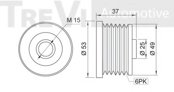Механизм свободного хода генератора BERTOLOTTI 56293