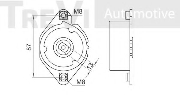 Натяжитель ремня, клиновой зубча RUVILLE 55358
