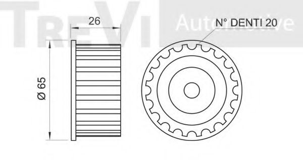 Паразитный / Ведущий ролик, зубчатый ремень FEBI BILSTEIN 4620