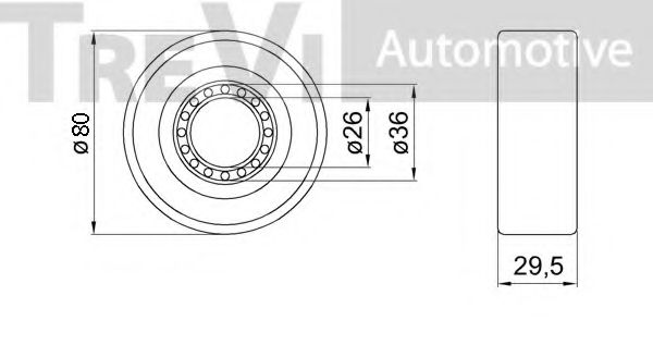 Комплект подшипника ступицы колеса RUVILLE 6001