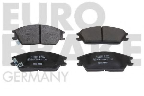 Комплект тормозных колодок, дисковый тормоз EUROBRAKE 5502223403
