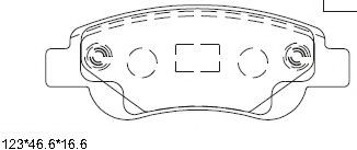 Комплект тормозных колодок, дисковый тормоз ASIMCO KD0718