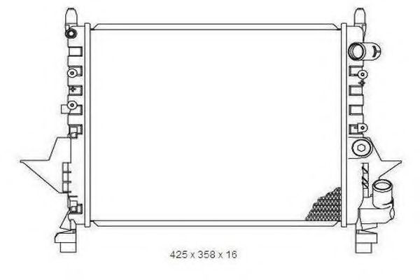 Радиатор, охлаждение двигателя PAPE 17090