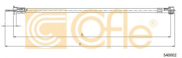 Тросик спидометра COFLE S40002