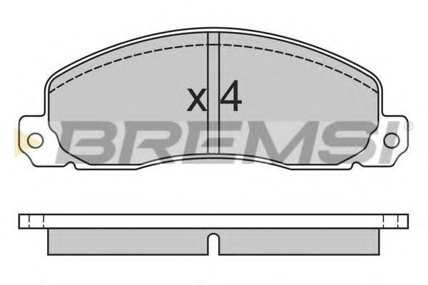 Комплект тормозных колодок, дисковый тормоз QH Benelux 2442