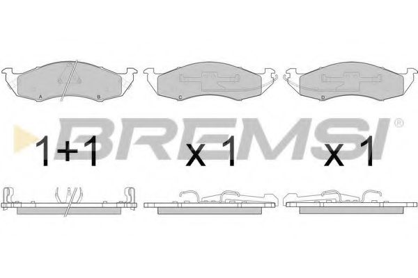 Комплект тормозных колодок, дисковый тормоз HP (ZEBRA) 7017