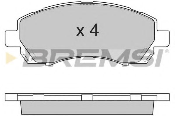 Комплект тормозных колодок, дисковый тормоз BREMSI BP2820