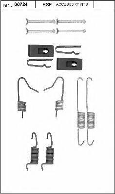 Комплектующие, стояночная тормозная система BSF 00724