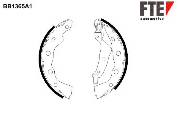 Комплект тормозных колодок FTE BB1365A1