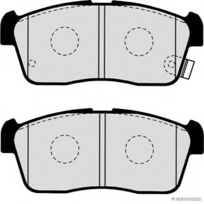Комплект тормозных колодок, дисковый тормоз HERTH+BUSS JAKOPARTS J3608021