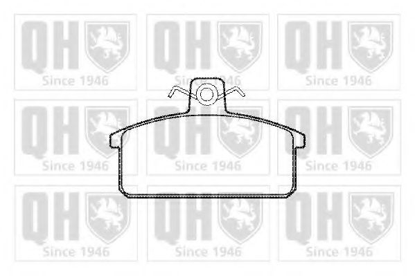 Комплект тормозных колодок, дисковый тормоз QUINTON HAZELL BP270