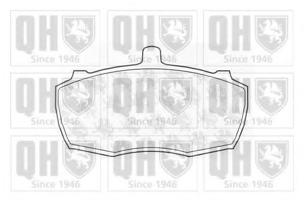 Комплект тормозных колодок, дисковый тормоз QUINTON HAZELL BP294