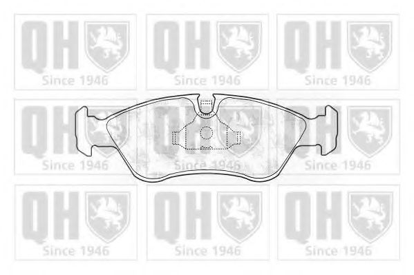 Комплект тормозных колодок, дисковый тормоз QUINTON HAZELL BP450