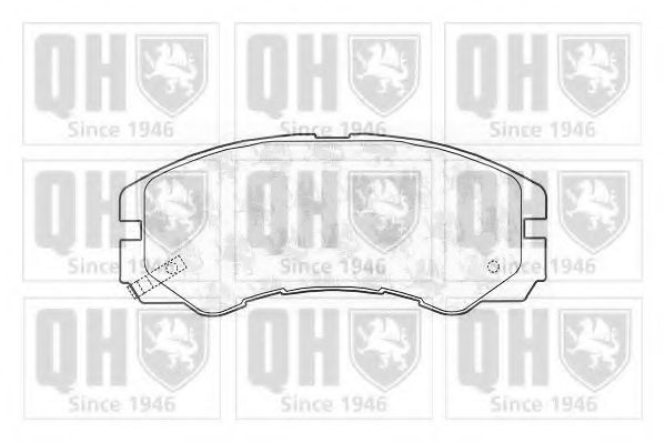 Комплект тормозных колодок, дисковый тормоз QUINTON HAZELL 21847