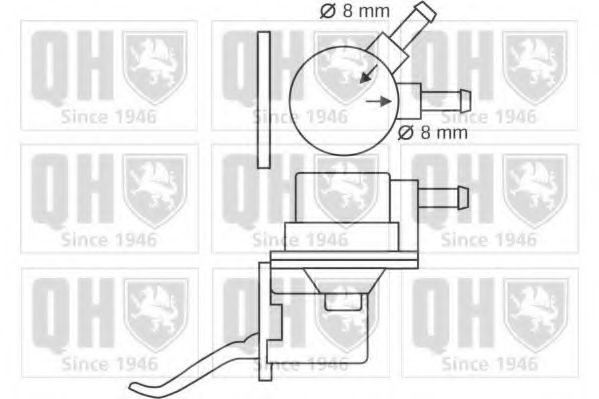 Топливный насос QUINTON HAZELL QFP8