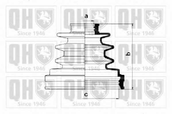 Комплект пылника, приводной вал QUINTON HAZELL QJB1026