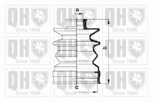 Комплект пылника, приводной вал QUINTON HAZELL QJB511