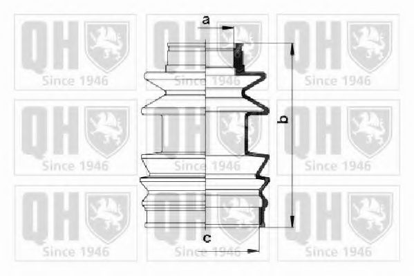 Комплект пылника, приводной вал IPD 2703