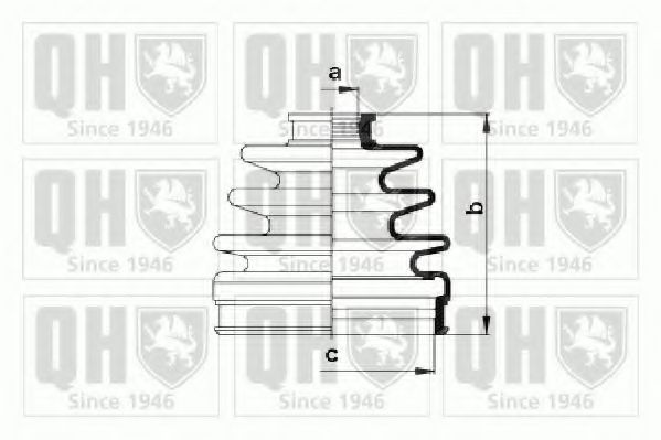 Комплект пылника, приводной вал QUINTON HAZELL QJB812
